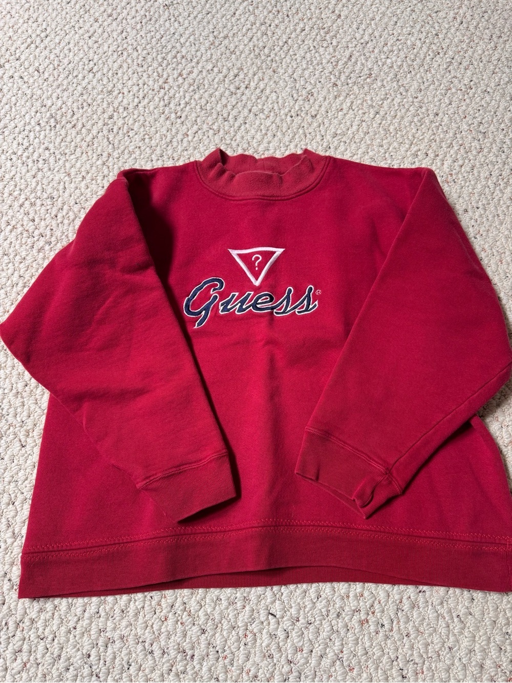 Vintage GUESS Red Logo Crewneck Sweatshirt